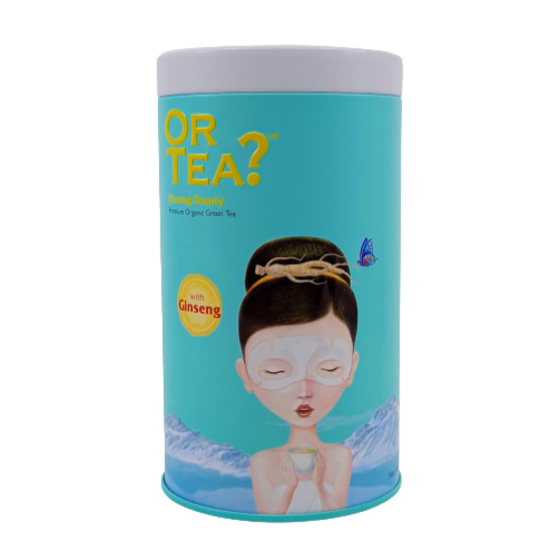 KT0003-Ginseng Beauty - Biologische groene kruidenthee - Theeblik